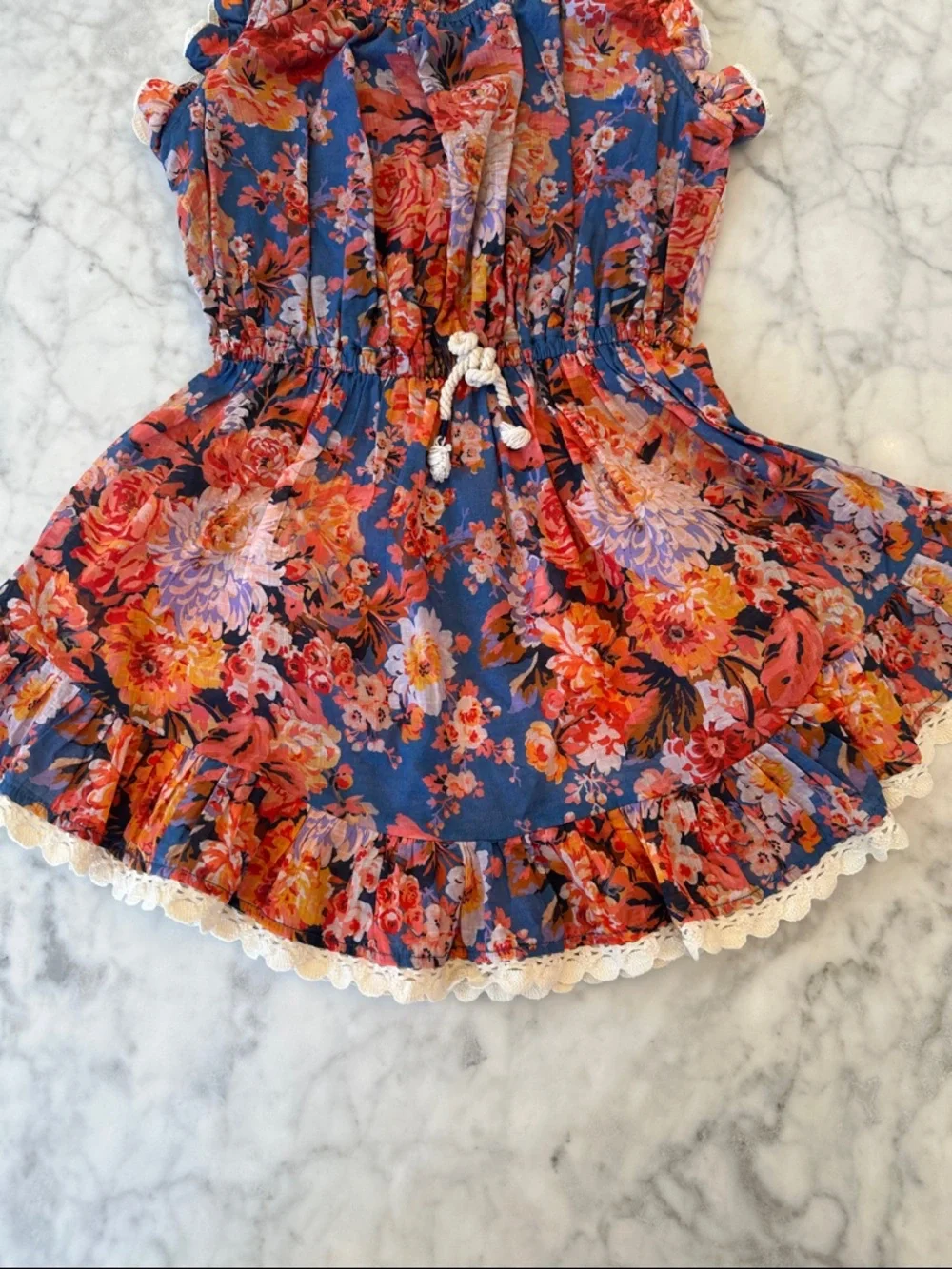 Zimmermann Girls Floral Ruffled Dress 2Y - Picture 4 of 5